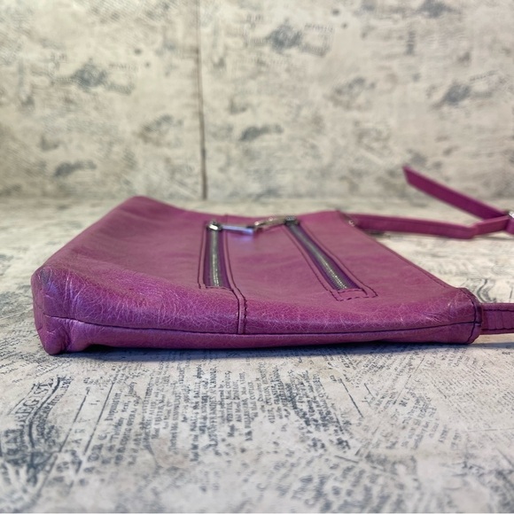 Hobo Mara Double Zipper Genuine Leather Crossbody Bag - Picture 3 of 11